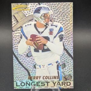 1996 Action Packed Longest Yard Foil Insert Kerry Collins #4 Carolina Panthers